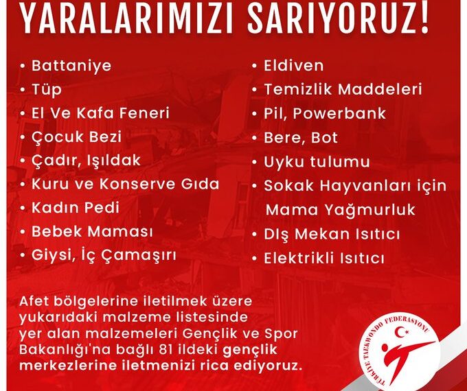 Yaralarımızı Sarıyoruz