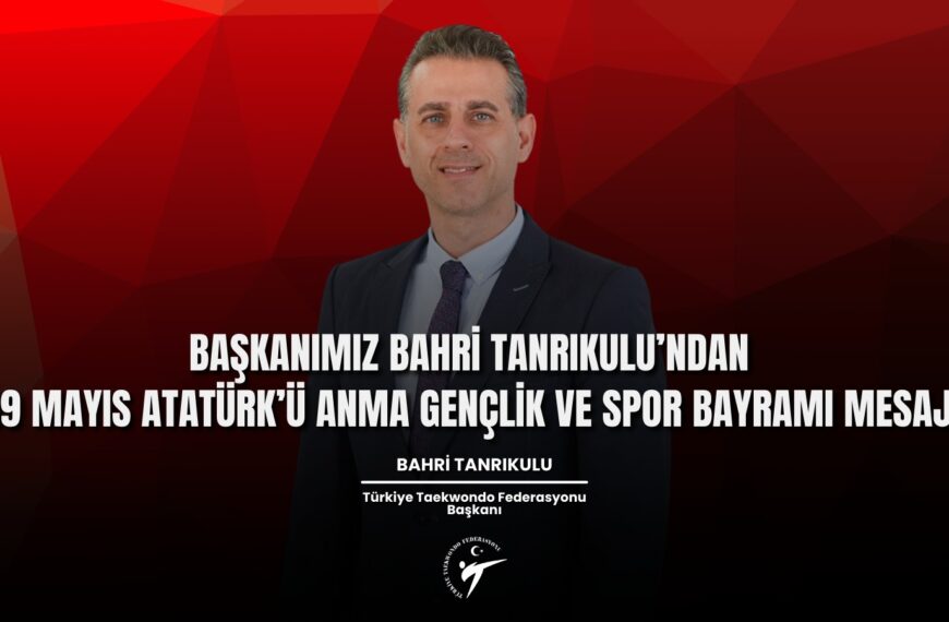 Başkanımız Tanrıkulu’ndan 19 Mayıs Atatürk’ü Anma Gençlik ve Spor Bayramı…
