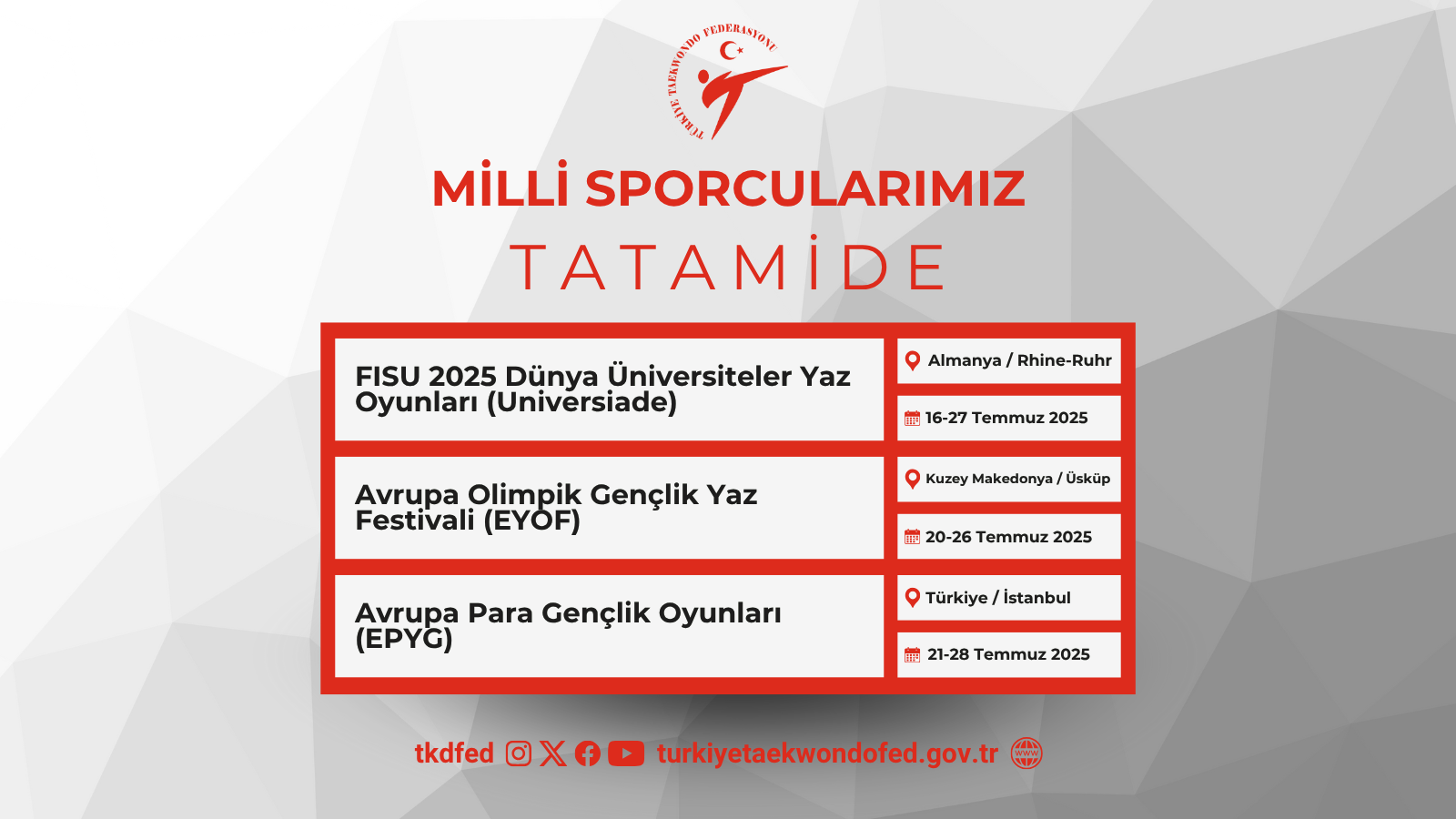 Tatamide milli mücadele başlıyor!
