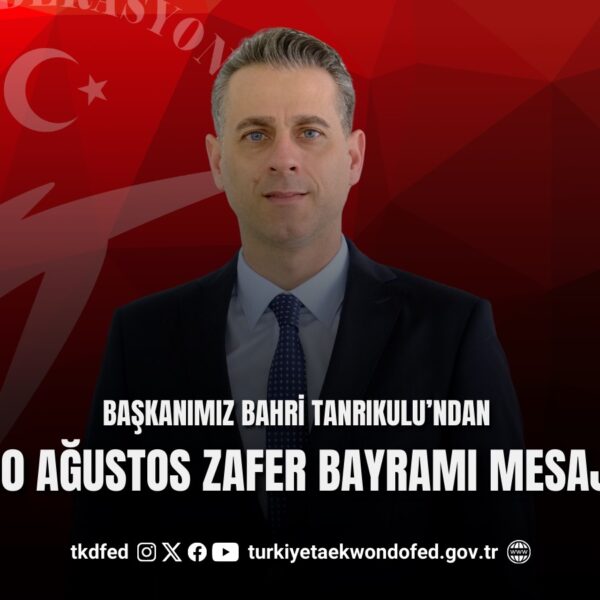 Başkanımız Bahri Tanrıkulu’ndan 30 Ağustos Zafer Bayramı Mesajı