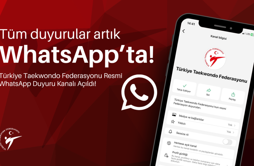 WhatsApp Kanalımız Açıldı
