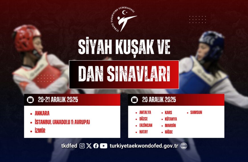 Siyah Kuşak ve Dan Sınavları (2025 Aralık Dönemi)