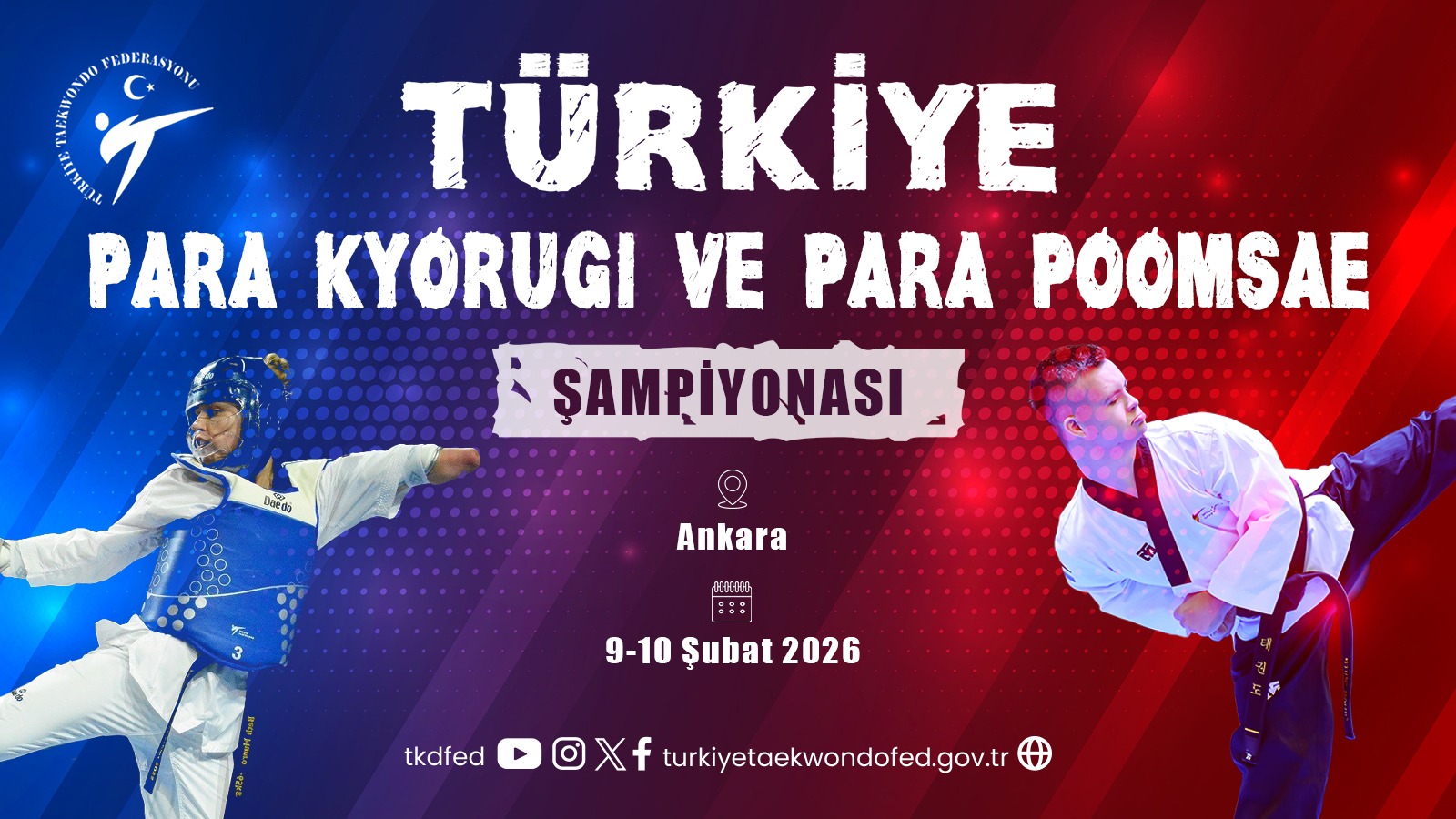 2026 Yeşilay Türkiye Para Taekwondo (Kyorugi & Poomsae) Şampiyonası