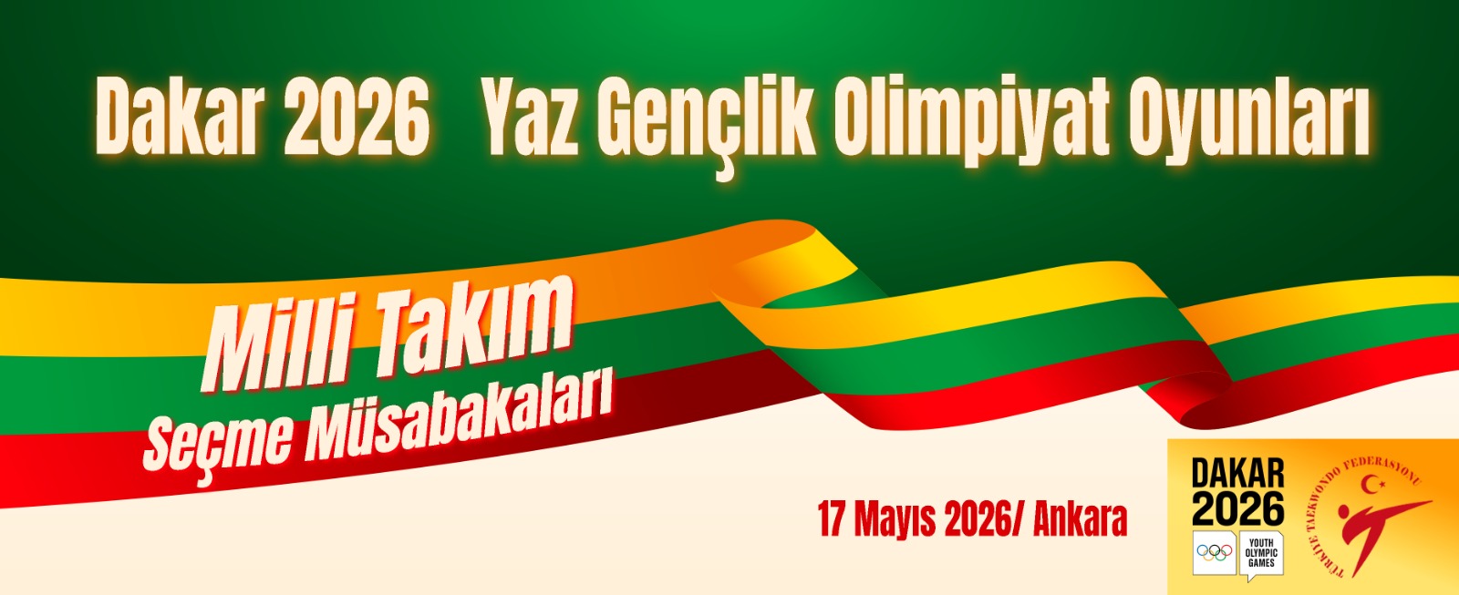 Dakar 2026 Yaz Gençlik Olimpiyat Oyunları Milli Takım Seçme Müsabakaları