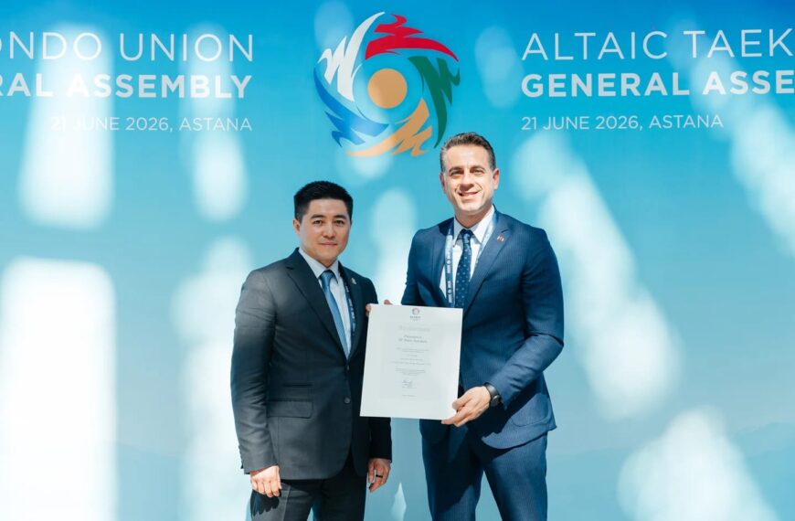 Başkanımız Tanrıkulu, Altay Taekwondo Birliği Asbaşkanı Oldu