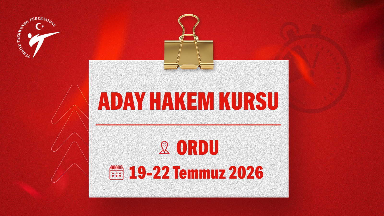Aday Hakem Kursu (Ordu / 19-22 Temmuz 2026)